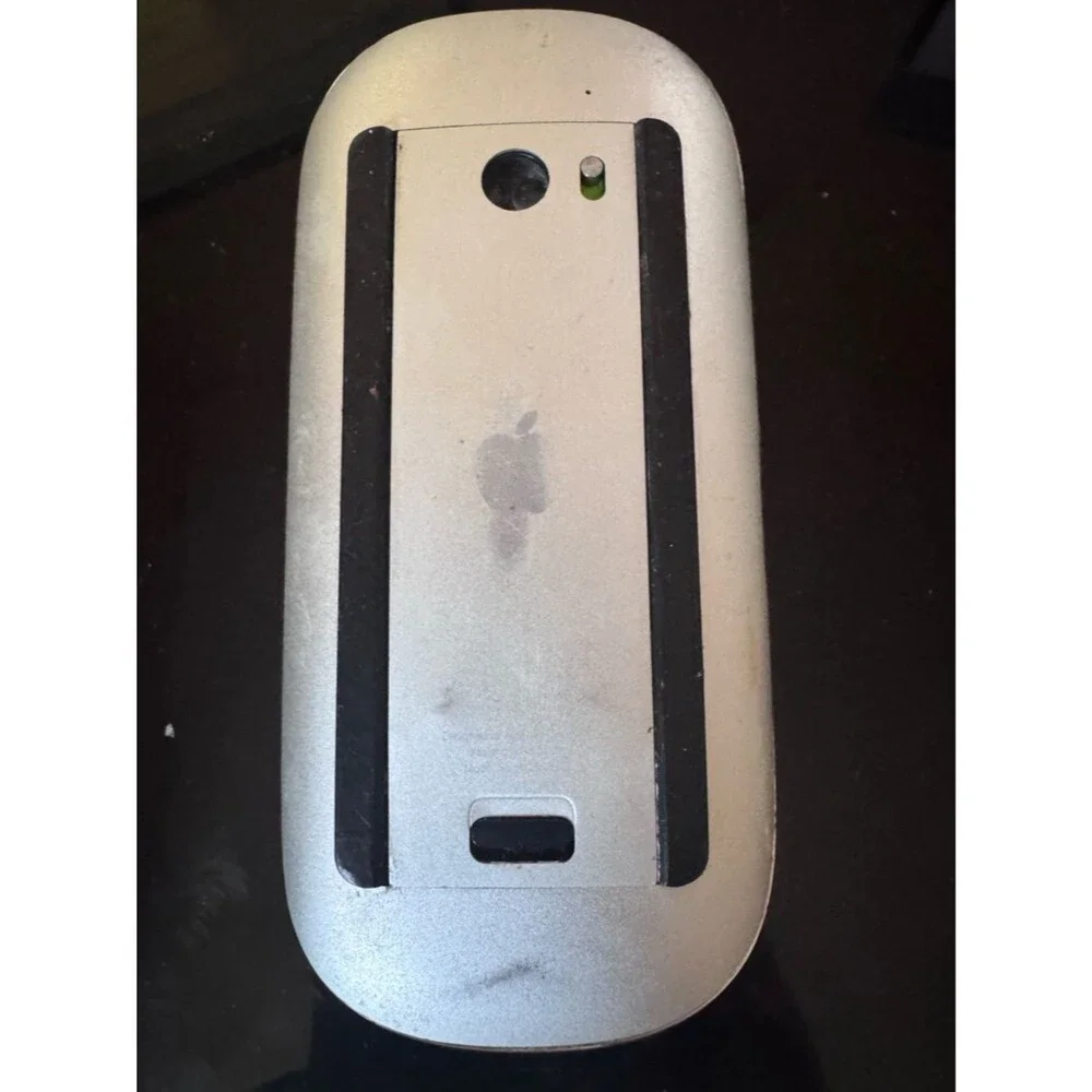 Apple Magic Mouse 1 White Silver Bluetooth Wireless Tested Working Clean